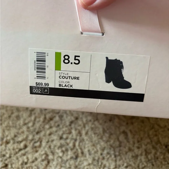 Y2K Women's Black Lace-Up Ankle Boots - Picture 4 of 5